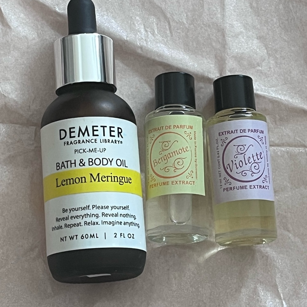 Body & Parfum Oil Bundle: Demeter Lemon Meringue & Outremer Violette & Bergamote